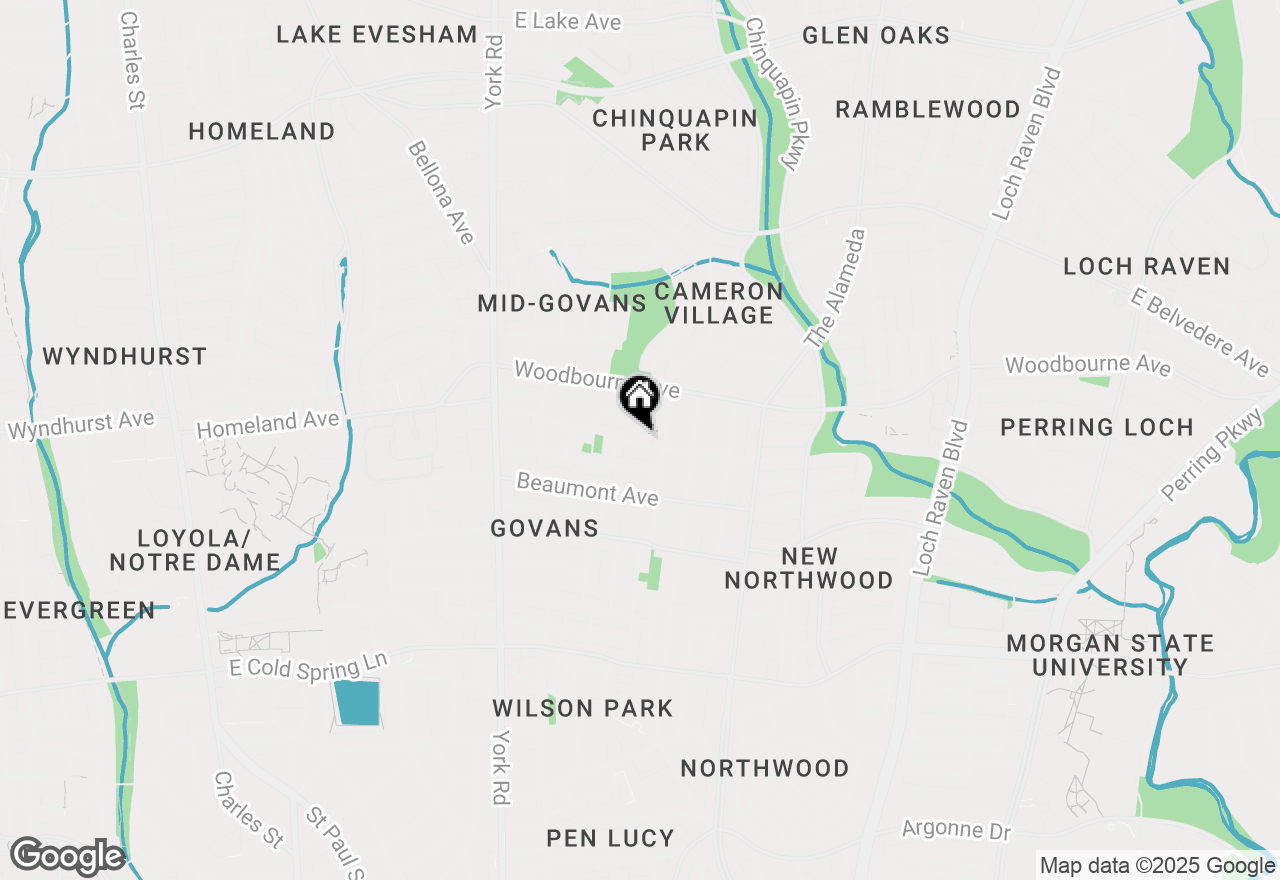 Map of 834 Glenwood Avenue, Baltimore, MD 21212