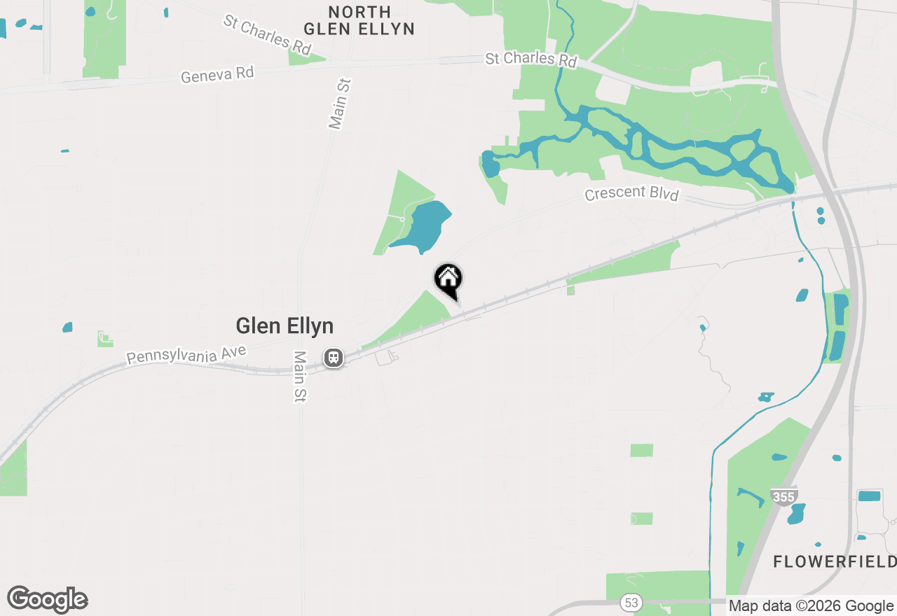Map of 701 Willis Street, Glen Ellyn, IL 60137
