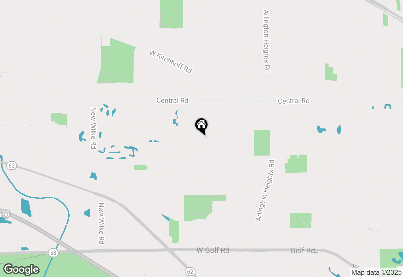 Map of 1187 S Ridge Avenue, Arlington Heights, IL 60005