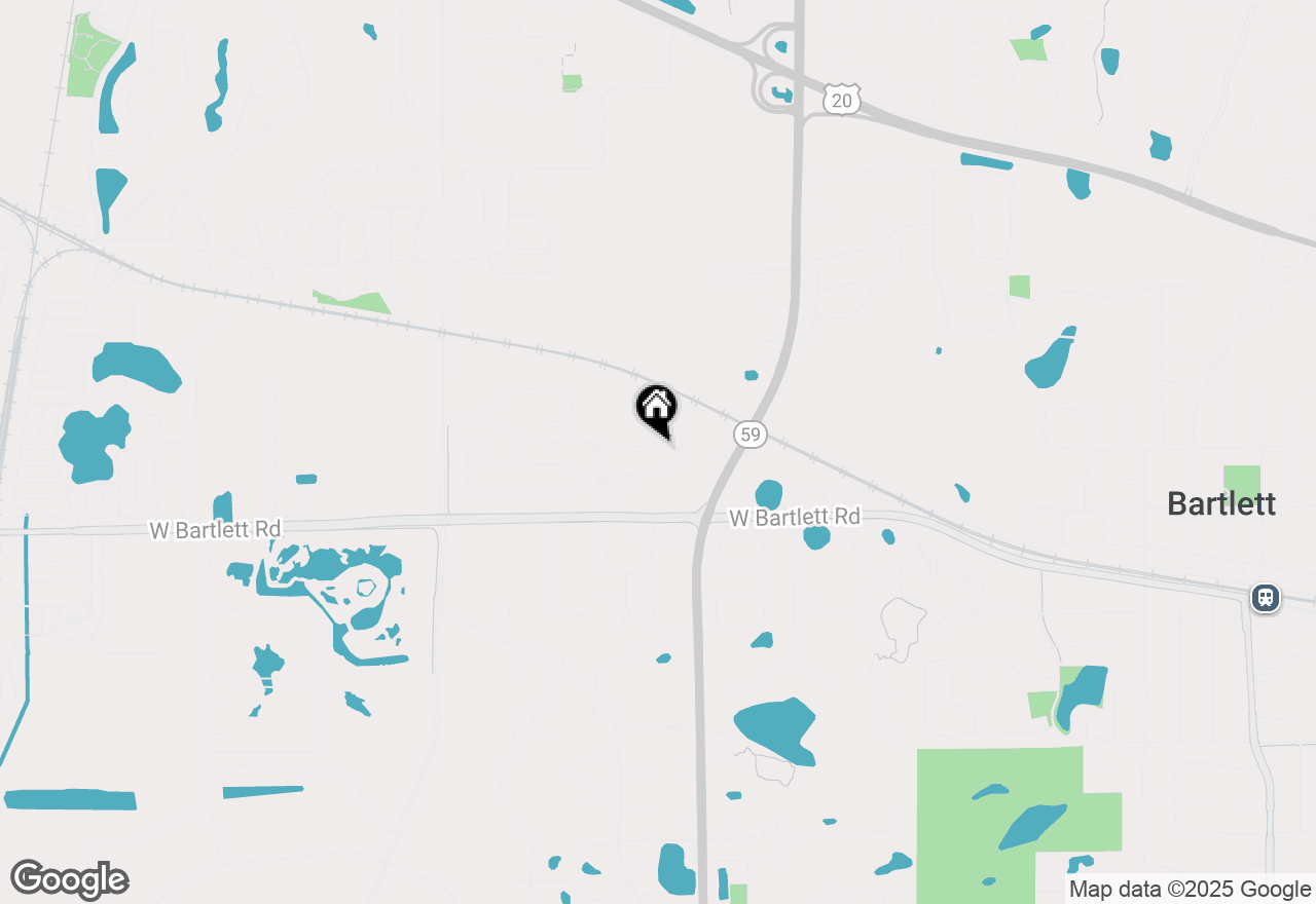 Map of 1109 Bluebell Lane, Bartlett, IL 60103