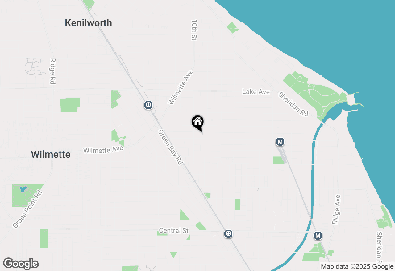 Map of 924 Linden Avenue, Wilmette, IL 60091