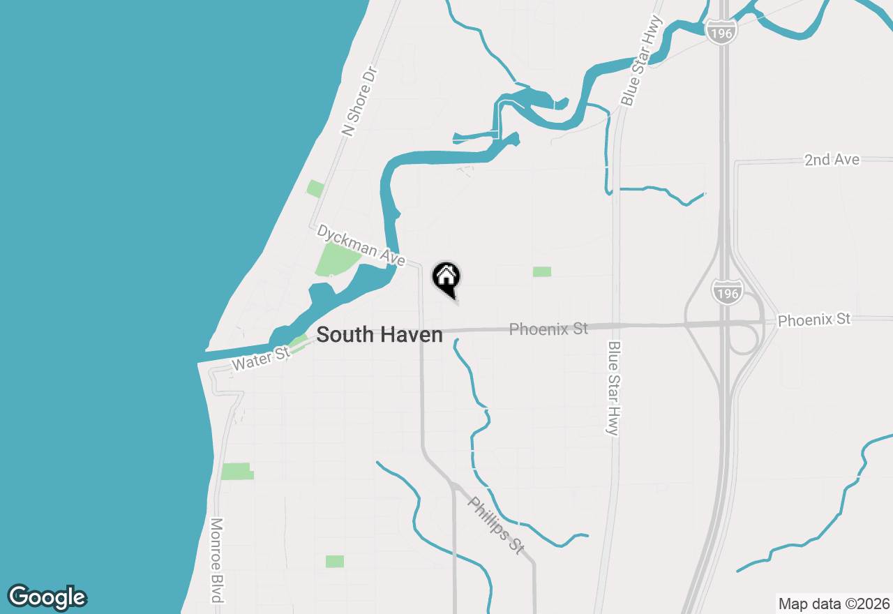 Map of 253 Pearl Street, South Haven, MI 49090