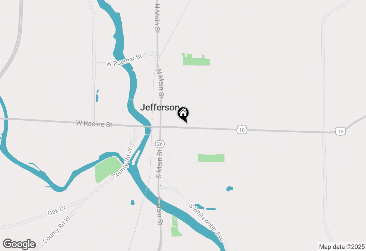 Map of 251 E Racine St, Jefferson, WI 53549