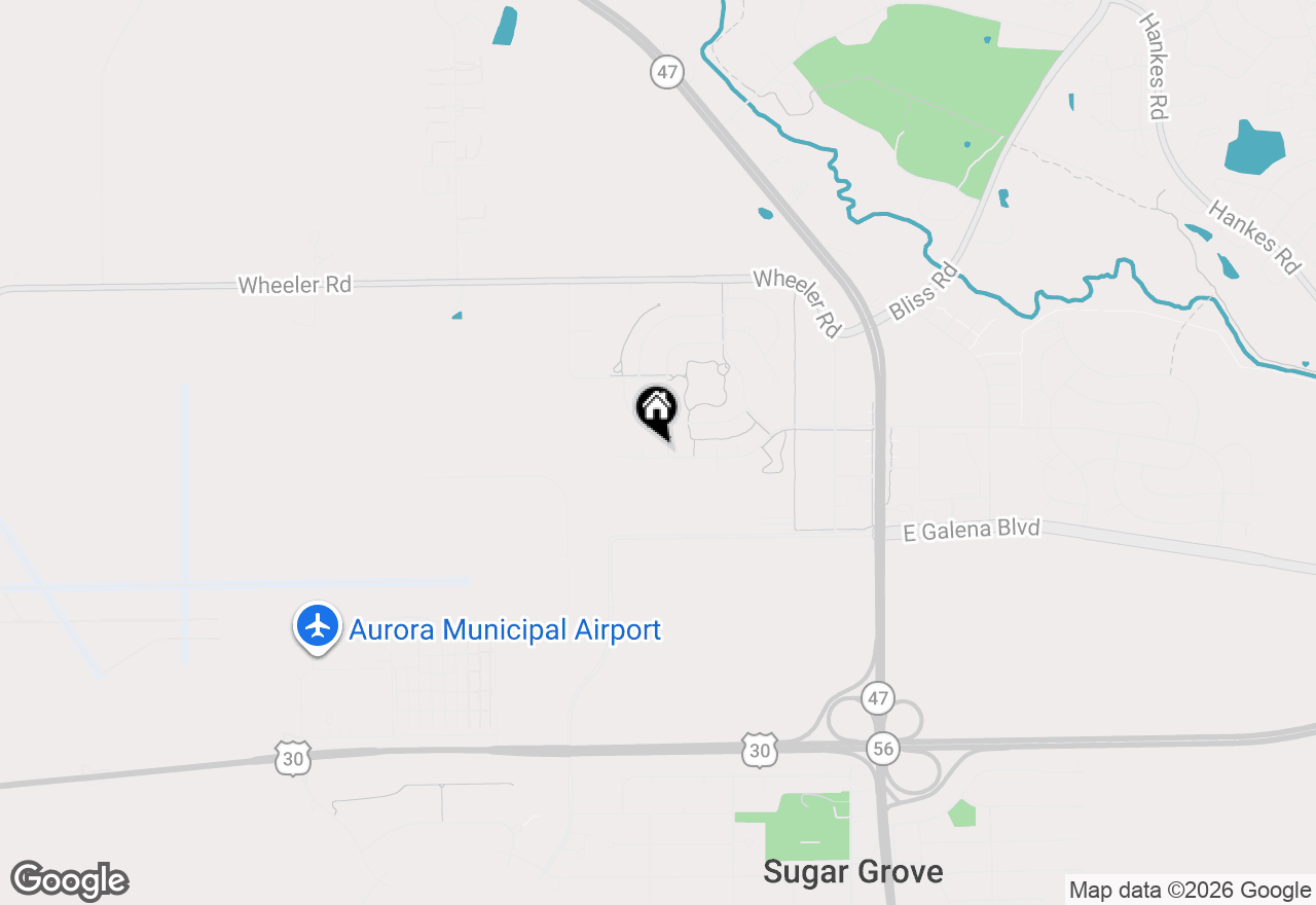 Map of 193 W Park Avenue #A, Sugar Grove, IL 60554