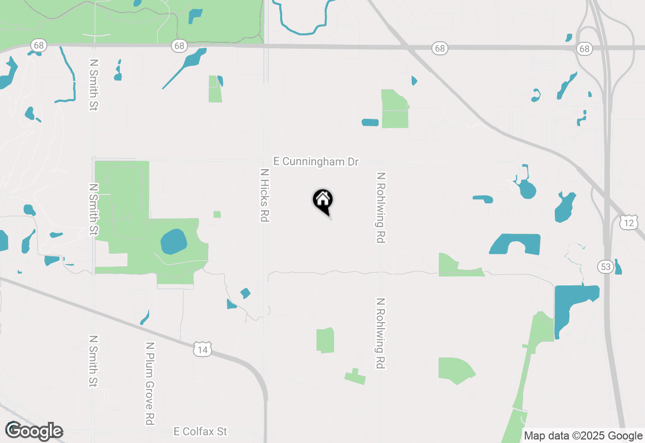 Map of 945 N Stark Drive, Palatine, IL 60074