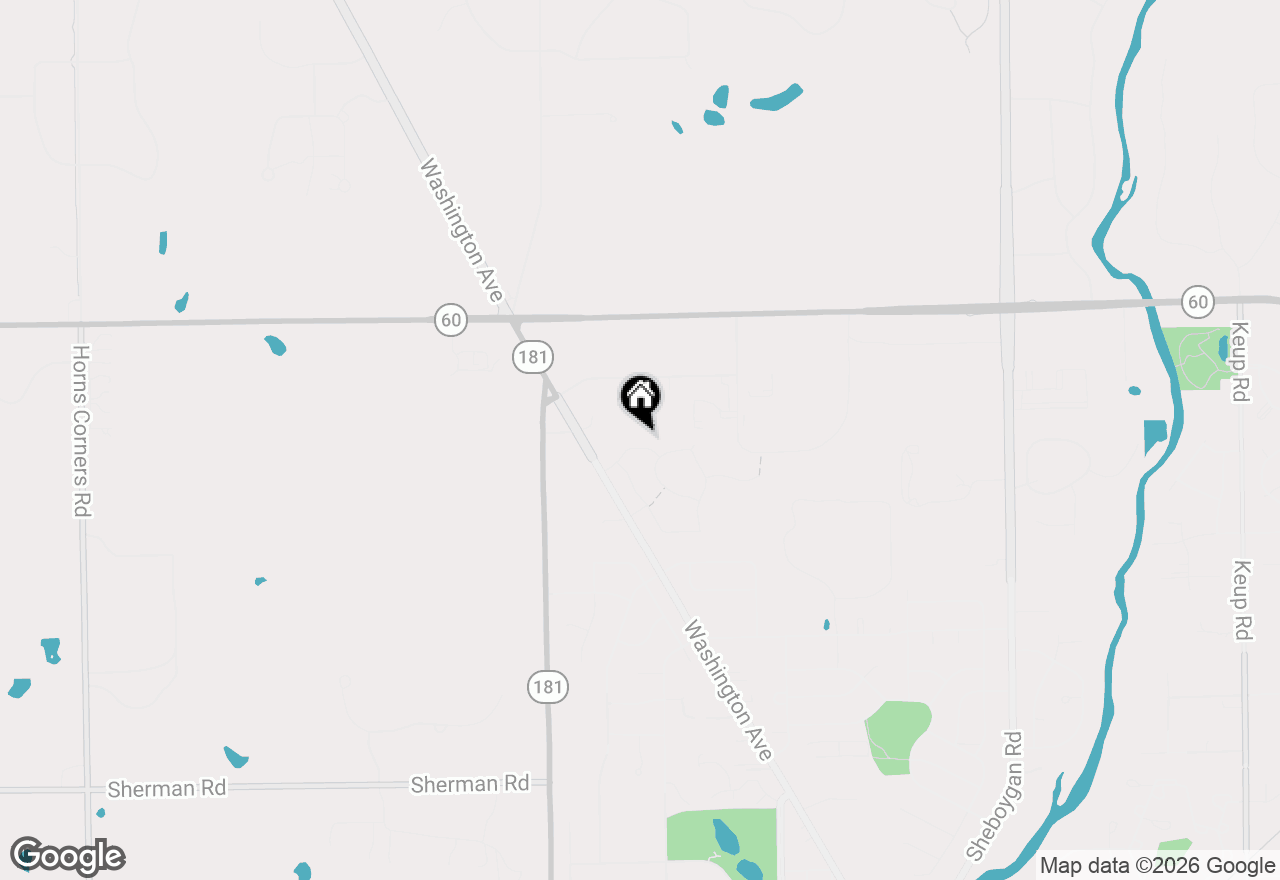 Map of N118W7288 Fairway Ln, Cedarburg, WI 53012
