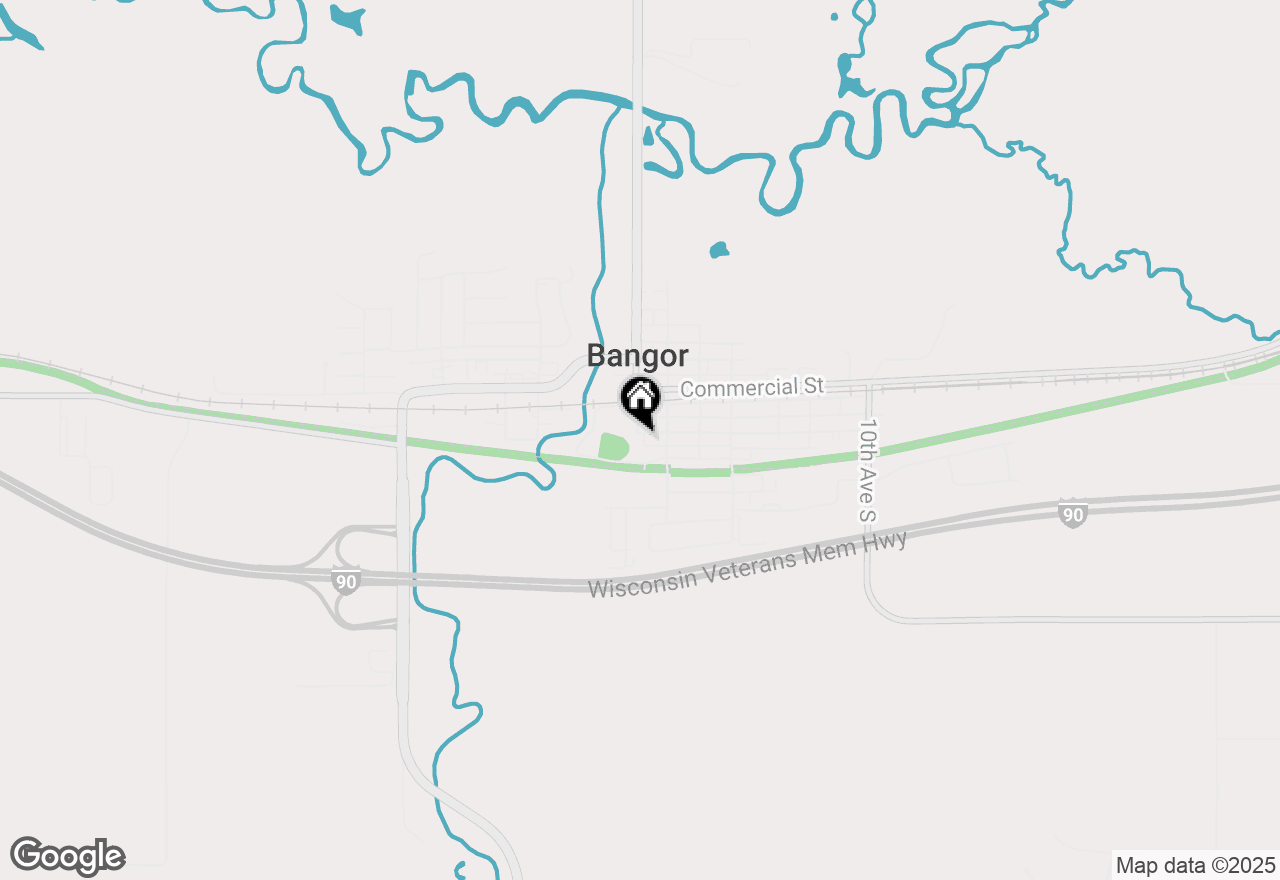 Map of 1615 Cardinal St, Bangor, WI 54614