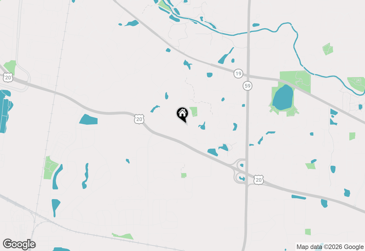 Map of 1497 Yellowstone Drive, Streamwood, IL 60107