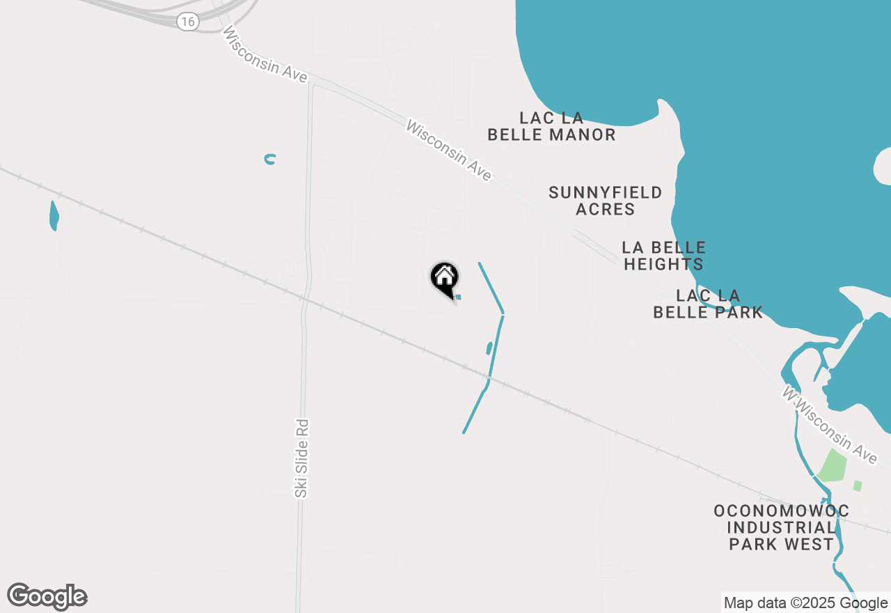 Map of W124 Rockvale Rd, Ixonia, WI 53066