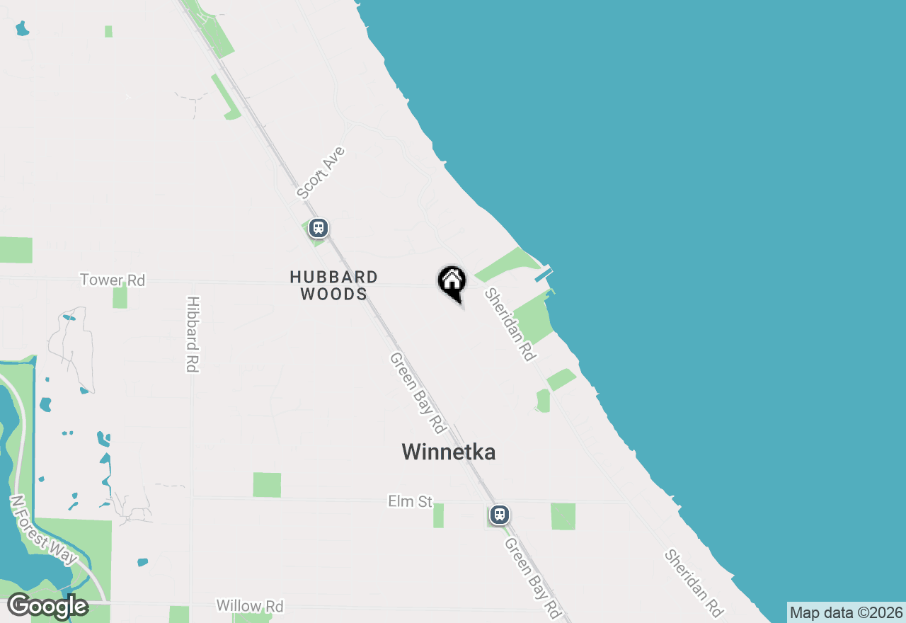 Map of 841 Prospect Avenue, Winnetka, IL 60093