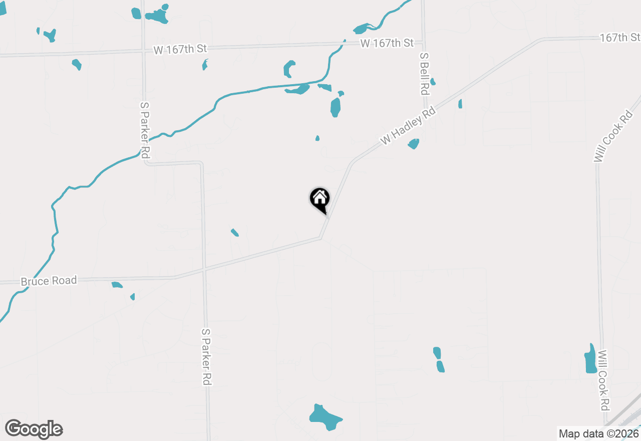 Map of 12946 Hadley #2 Hadley Road, Homer Glen, IL 60491