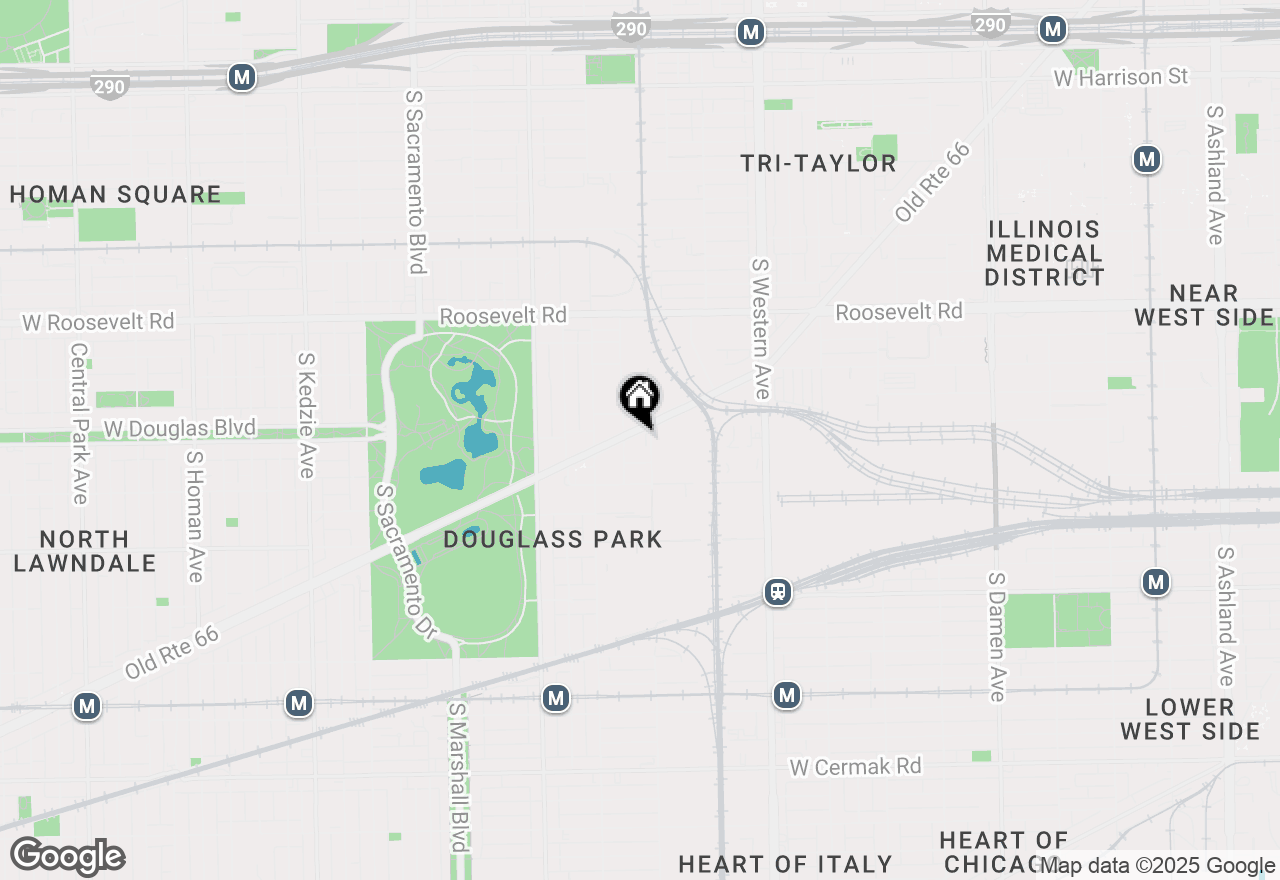 Map of 2611 W Ogden Avenue #2F, Chicago, IL 60608