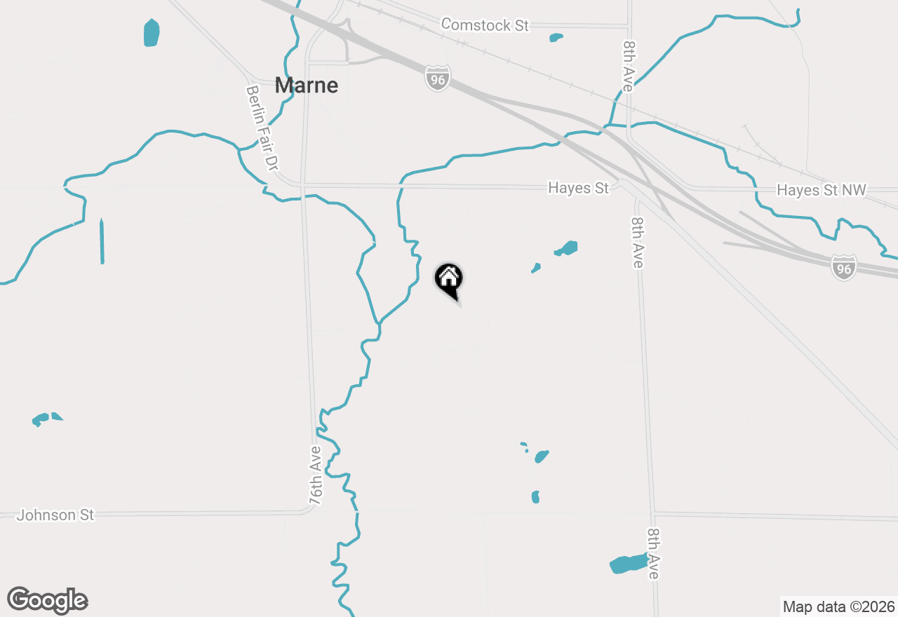 Map of 14076 Sheffield's Way, Marne, MI 49435