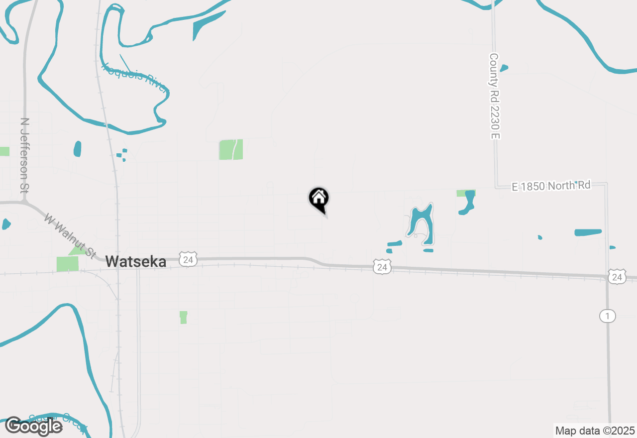 Map of 717 E Rosewood Street, Watseka, IL 60970