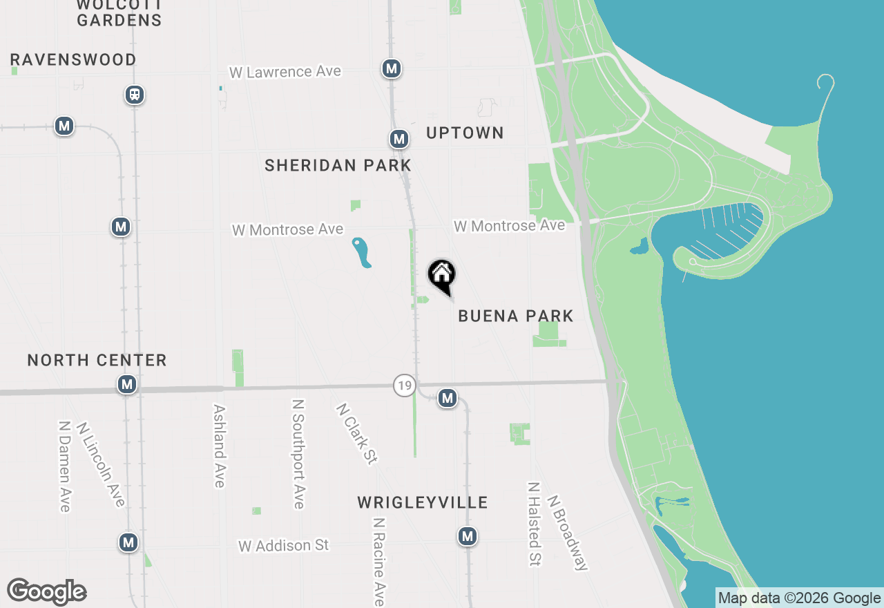 Map of 1005 W Buena Avenue #2E, Chicago, IL 60613
