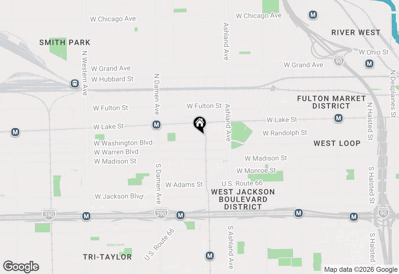 Map of 100 N Hermitage Avenue #908, Chicago, IL 60612