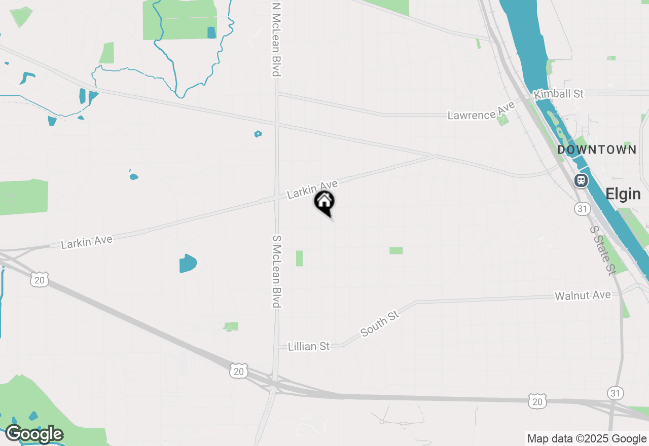 Map of 27 S Melrose Avenue, Elgin, IL 60123