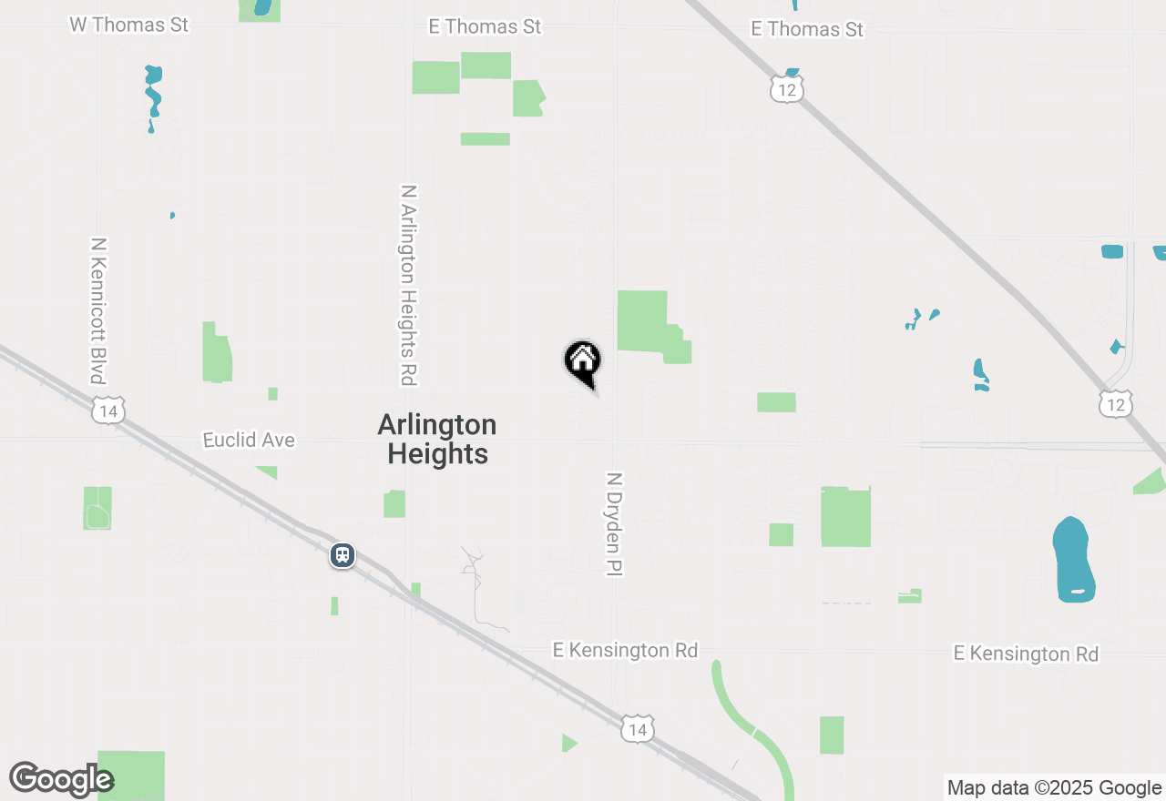 Map of 641 N Beverly Lane, Arlington Heights, IL 60004