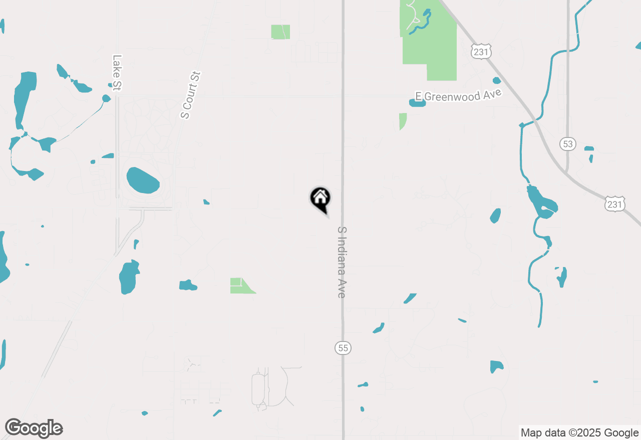 Map of 642 Omega Drive, Crown Point, IN 46307