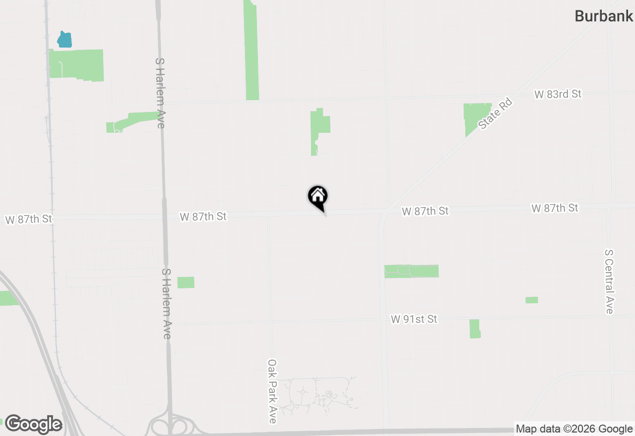 Map of 6635 W 87th Street, Oak Lawn, IL 60453