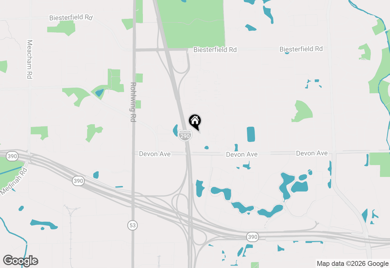 Map of 1002 Savoy Court, Elk Grove Village, IL 60007
