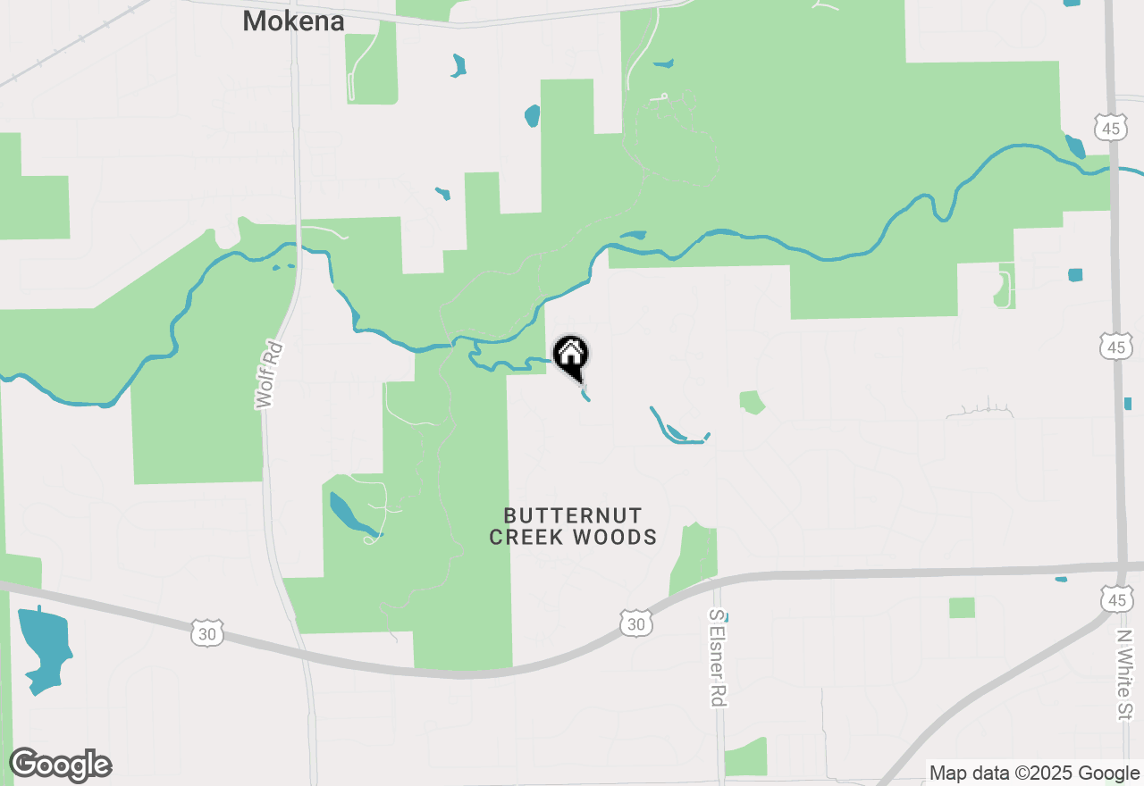 Map of 832 Ironwood Drive, Frankfort, IL 60423