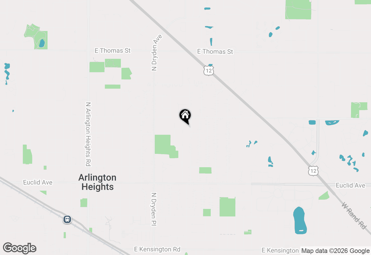 Map of 1029 N Carlyle Lane, Arlington Heights, IL 60004