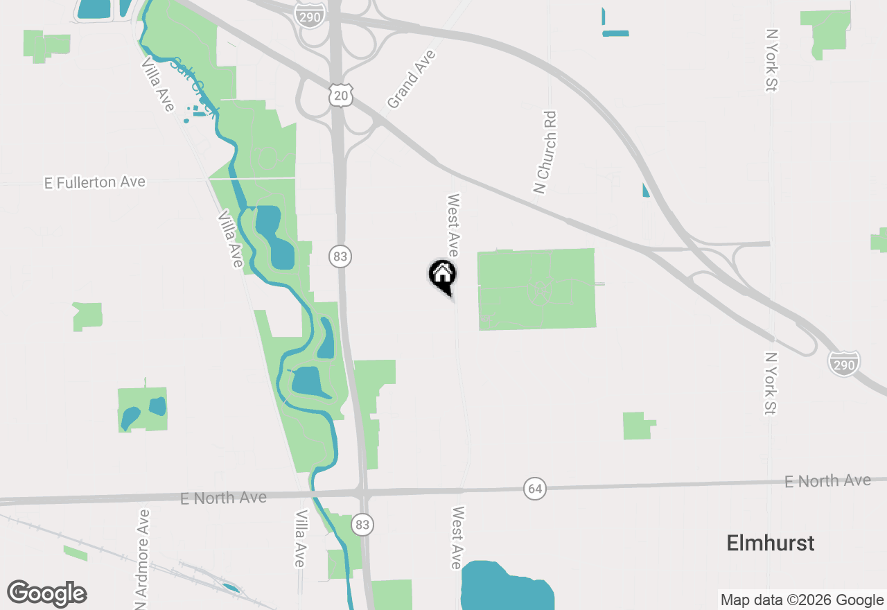 Map of 537 W Comstock Avenue, Elmhurst, IL 60126