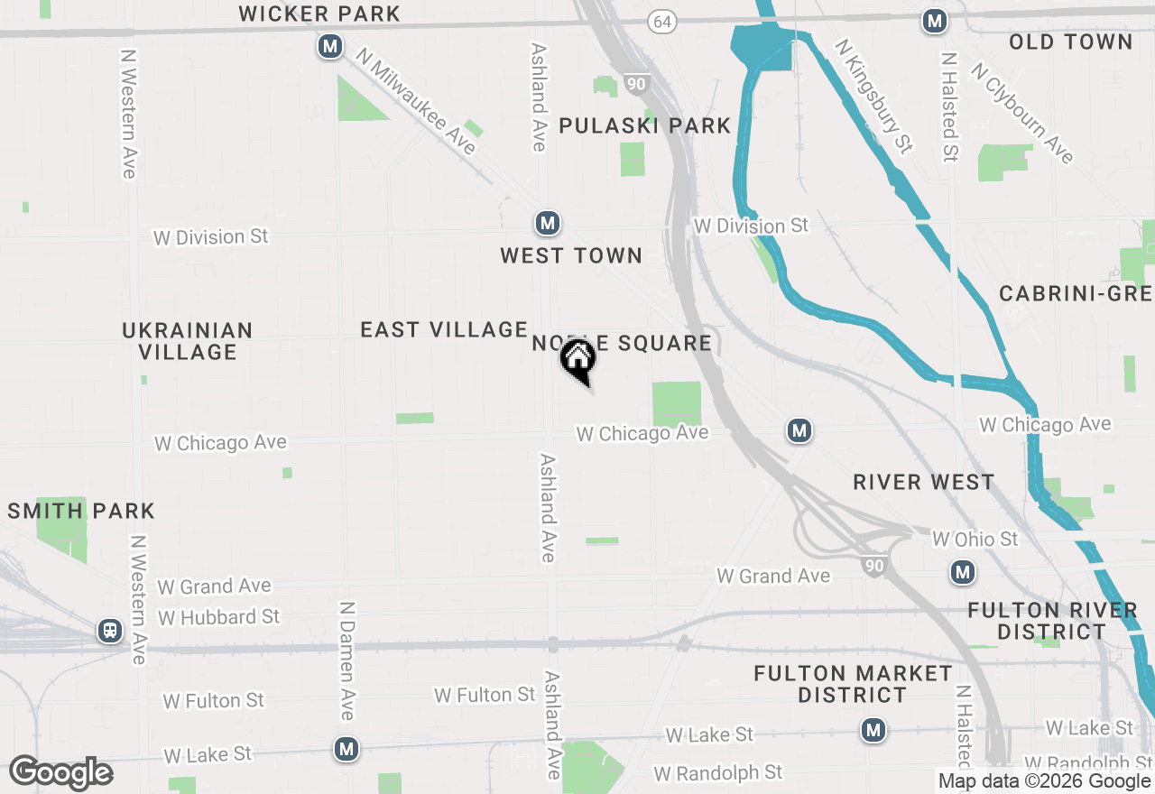 Map of 1525 W Pearson Street, Chicago, IL 60642