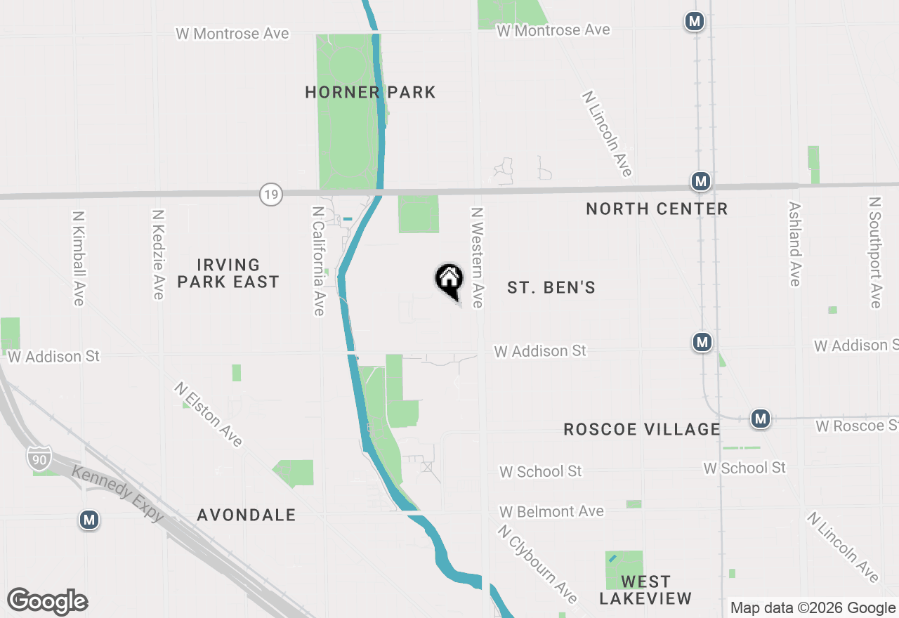 Map of 2450 W Waveland Avenue, Chicago, IL 60618