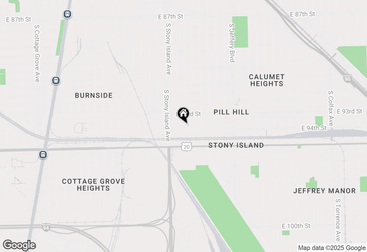 Map of 9342 S East End Avenue, Chicago, IL 60617