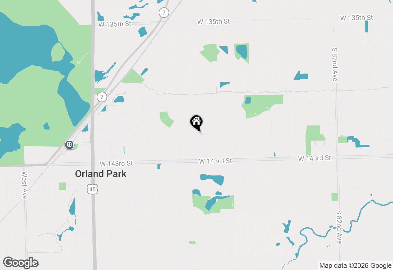 Map of 14142 Timothy Drive, Orland Park, IL 60462