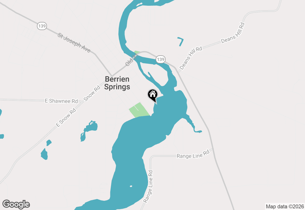 Map of 614 S Mechanic Street, Berrien Springs, MI 49103