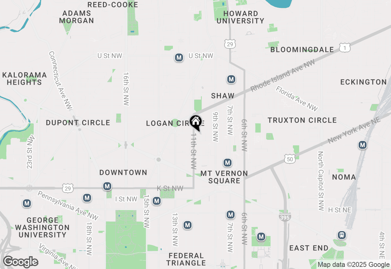 Map of 1335 11th Street Nw #1, Washington, DC 20001