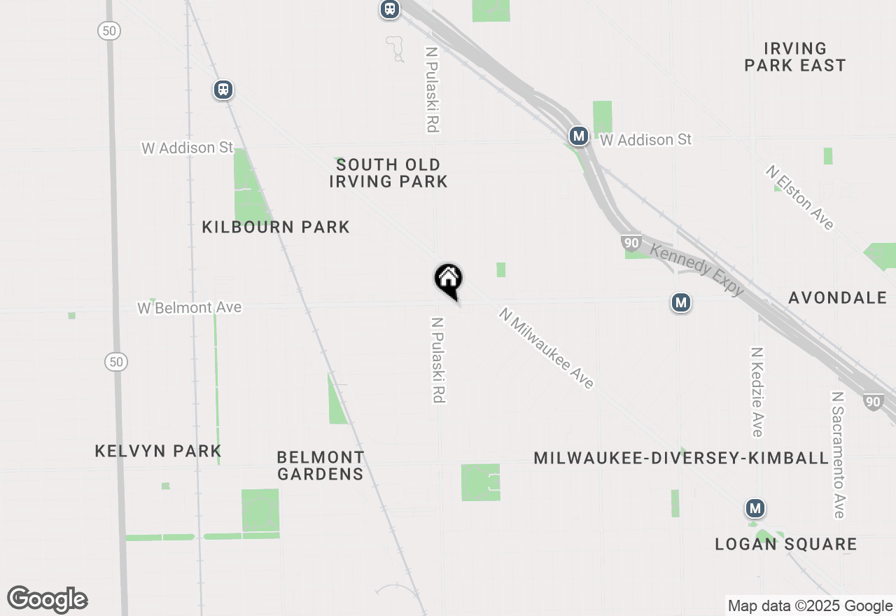 Map of 3963 W Belmont Avenue #508, Chicago, IL 60618