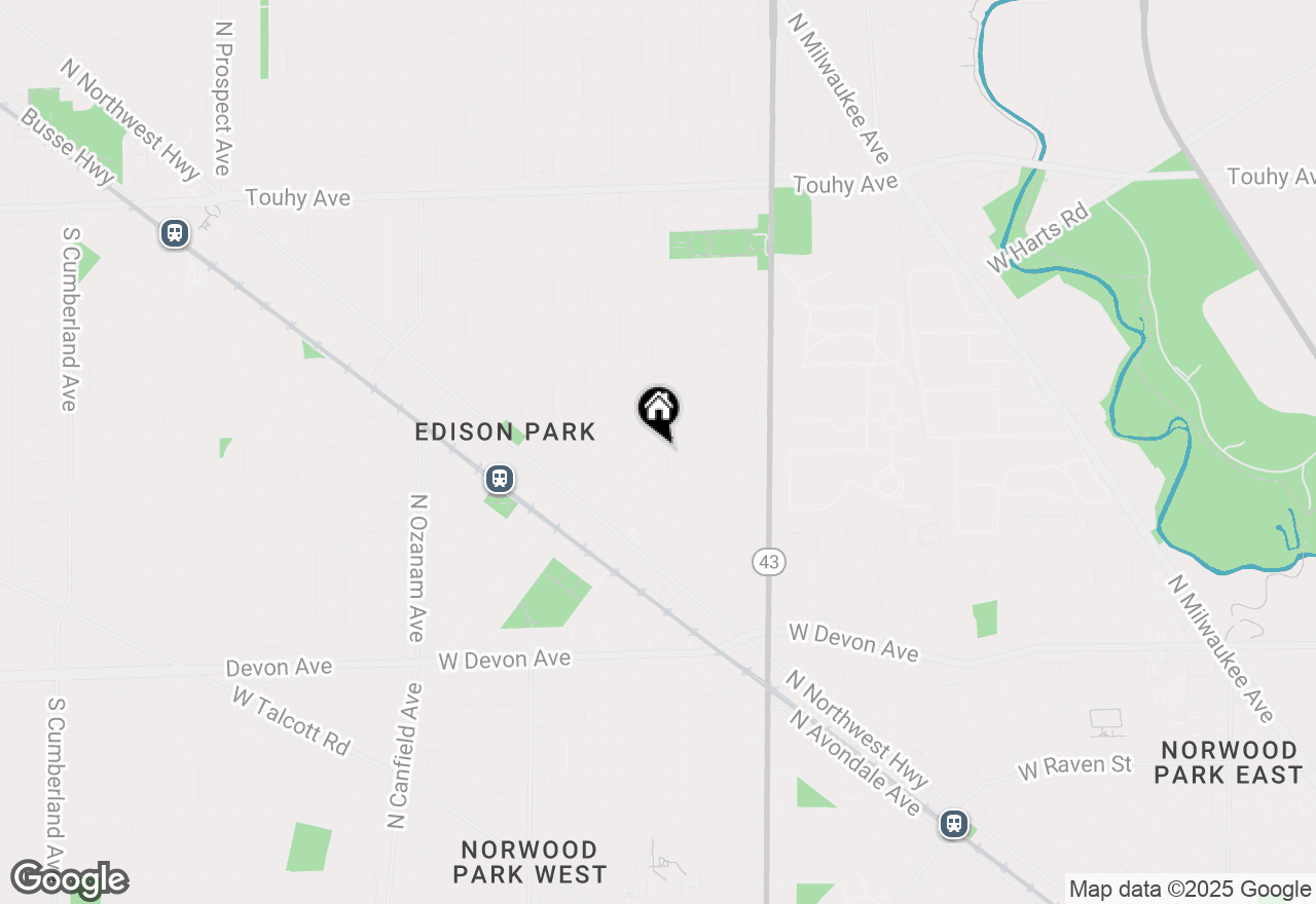 Map of 6727 N Oketo Avenue, Chicago, IL 60631