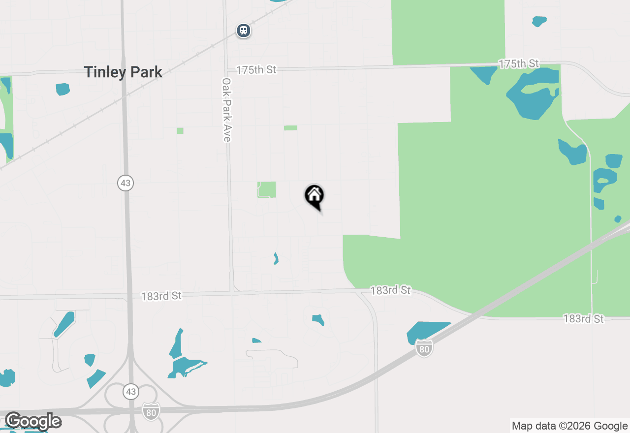 Map of 18024 65th Avenue, Tinley Park, IL 60477