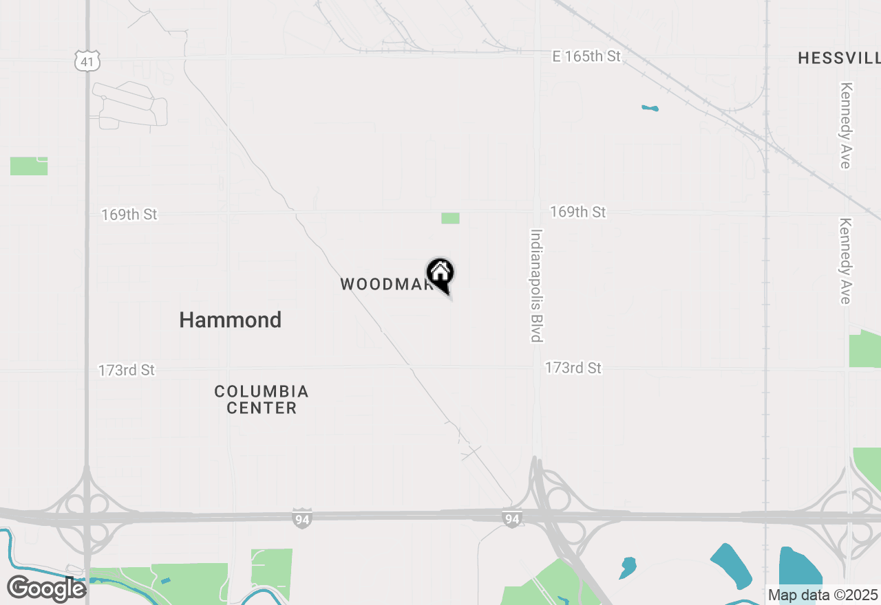 Map of 1725 171st Place, Hammond, IN 46324