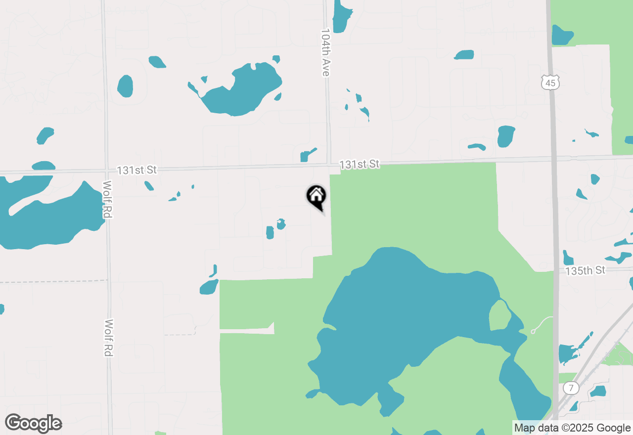 Map of 13321 S Adsit Road, Palos Park, IL 60464