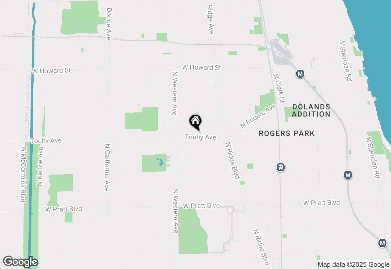 Map of 7207 N Oakley Avenue, Chicago, IL 60645