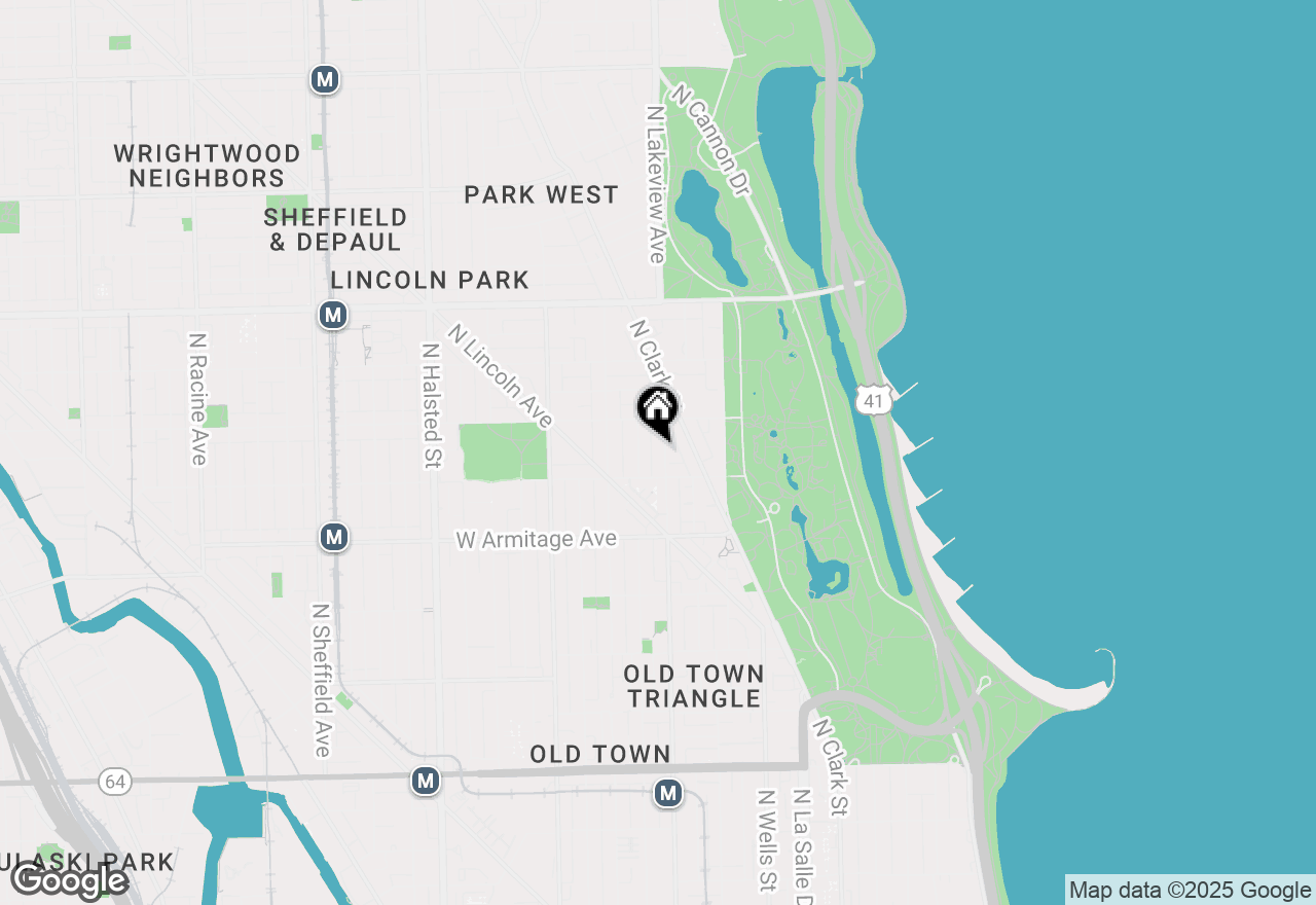 Map of 2126 N Sedgwick Street #CH, Chicago, IL 60614