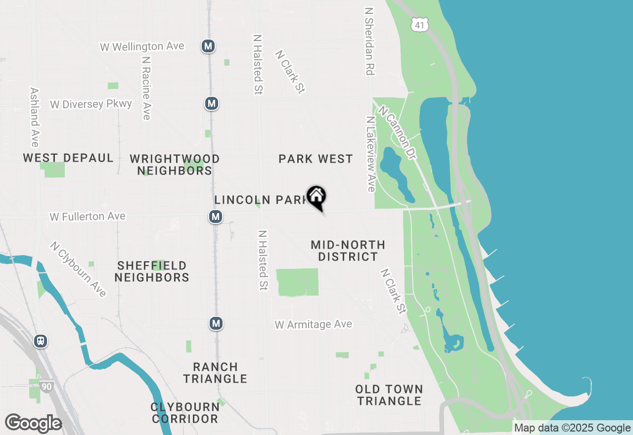 Map of 2346 N Geneva Terrace #1, Chicago, IL 60614