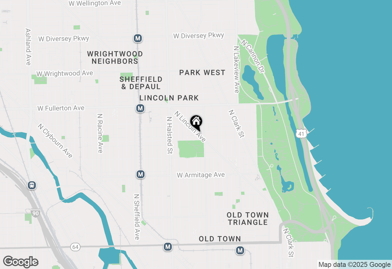 Map of 2228 N Lincoln Avenue #2, Chicago, IL 60614