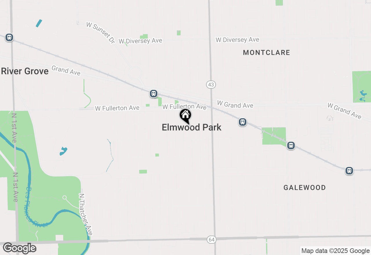 Map of 2236 N 73rd Court, Elmwood Park, IL 60707