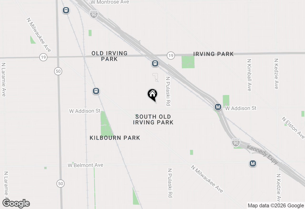 Map of 3621 N Kedvale Avenue #1, Chicago, IL 60641