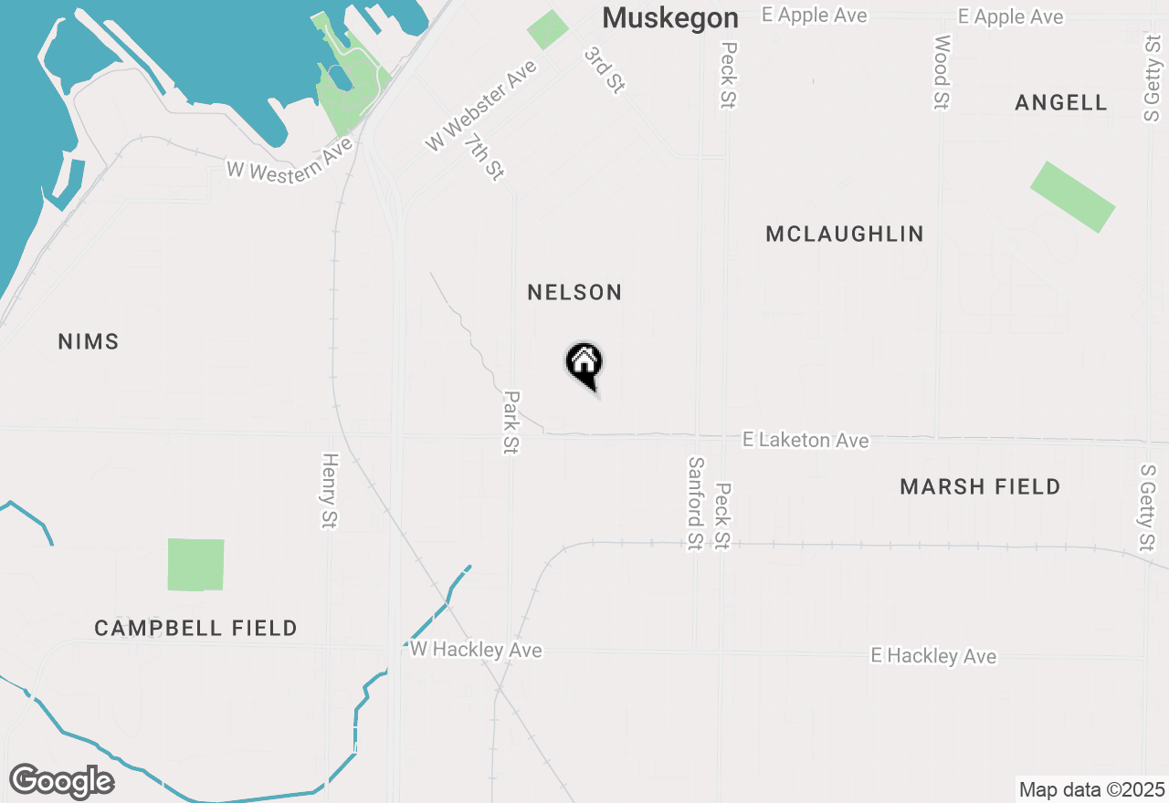 Map of 1733 6th Street, Muskegon, MI 49441