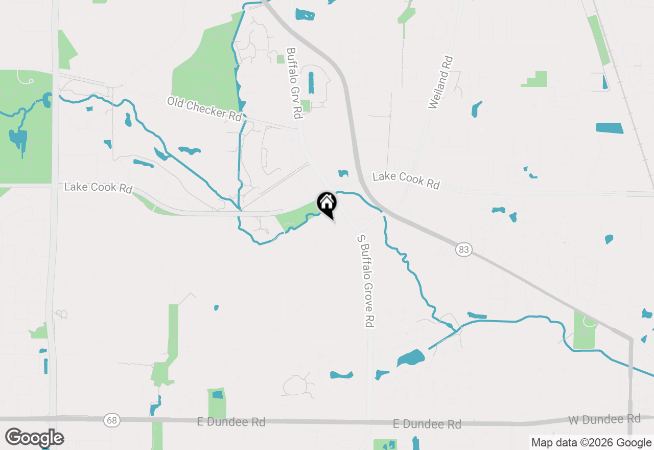 Map of 11 Crestview Terrace, Buffalo Grove, IL 60089