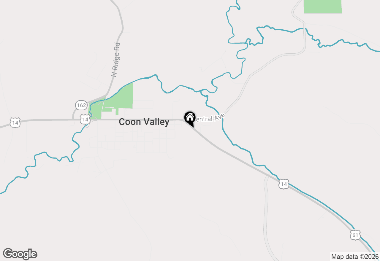 Map of 106 S Ridge Rd, Coon Valley, WI 54623