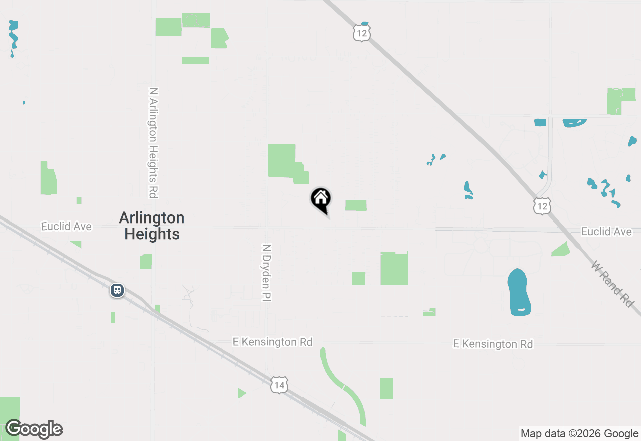 Map of 609 N Carlyle Lane, Arlington Heights, IL 60004