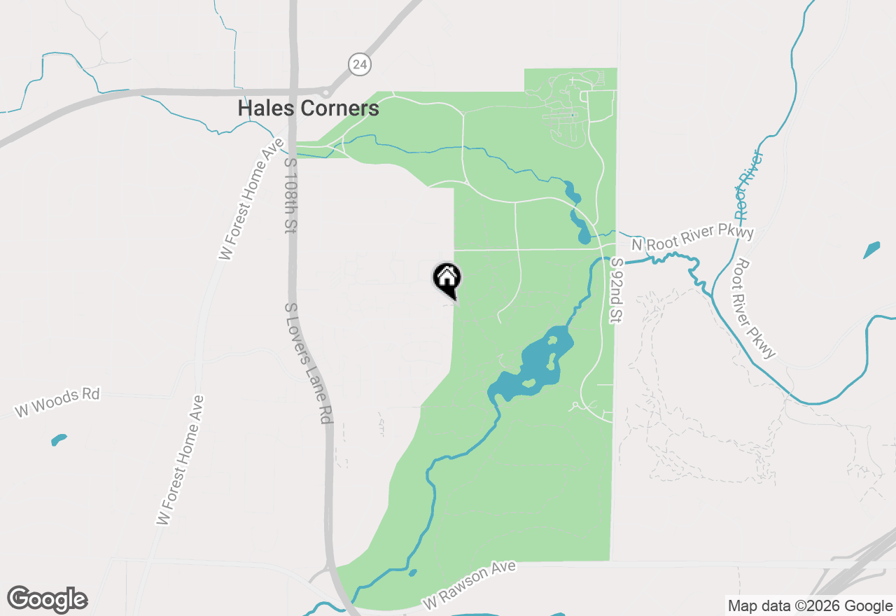 Map of 10020 W Whitnall Edge Dr #D, Franklin, WI 53132